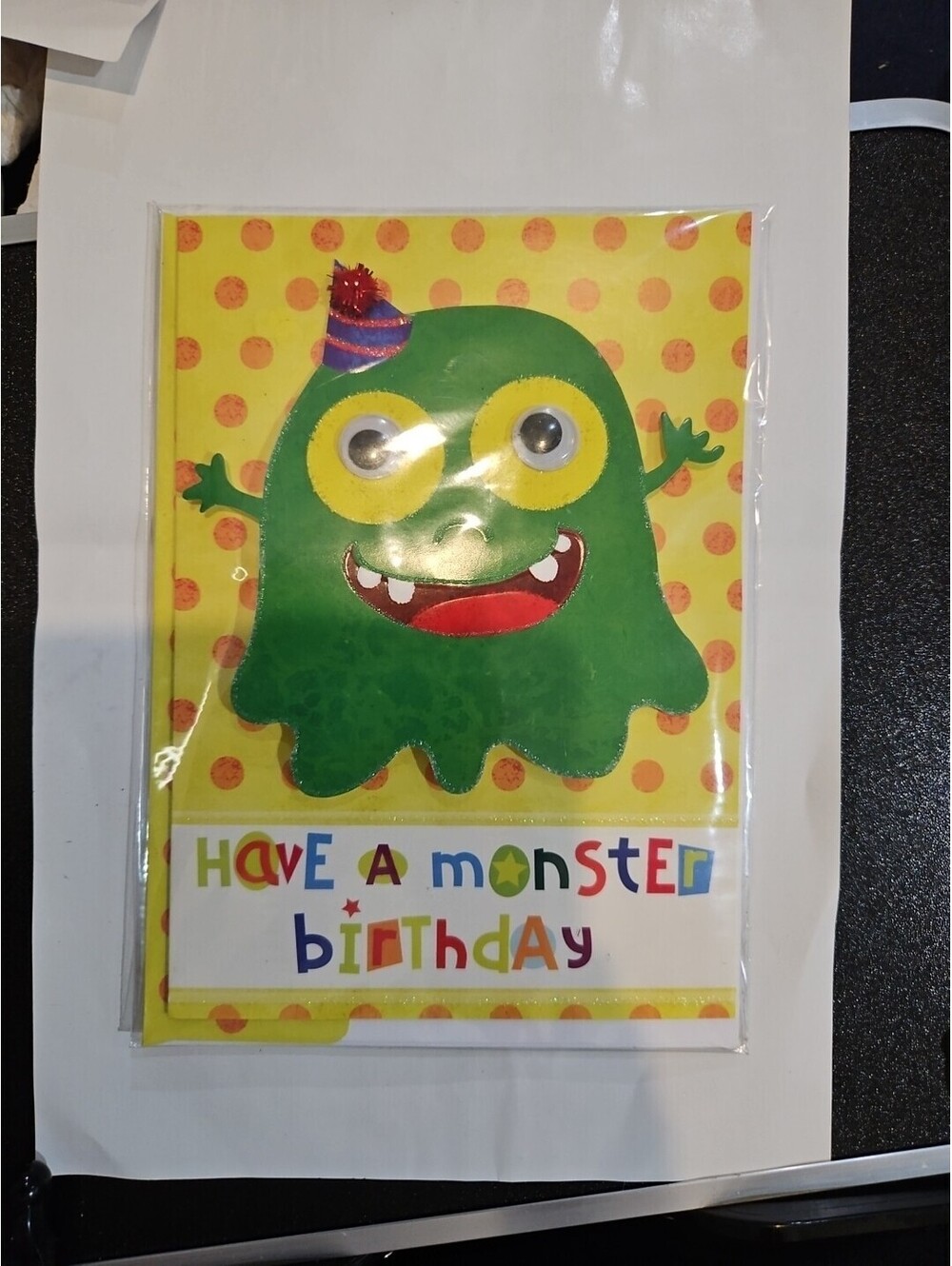 Have A Monster Birthday 3D Card & Envelope